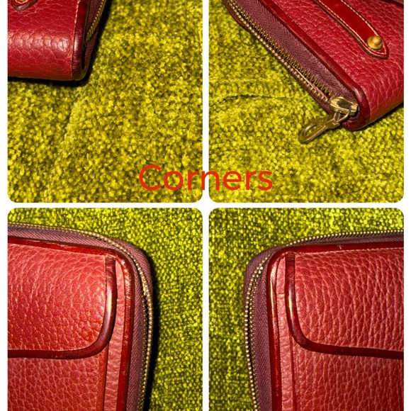 Dooney & Bourke Large Zip Along in Solid Rouge - Picture 12 of 12